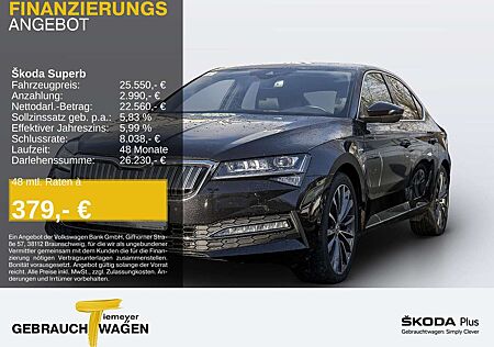 Skoda Superb iV eHybrid L+K LM19 COLUMBUS LEDER STDHZ