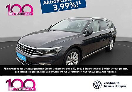 VW Passat Variant Volkswagen Elegance 2.0 TDI DSG AHK-klappbar Navi Leder LED h