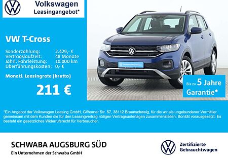 VW T-Cross Volkswagen Life 1.0TSI DSG NAV*ACC*R-KAM*PDC*8-fach