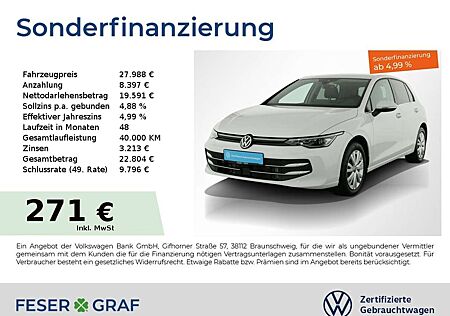 VW Golf Volkswagen 1.5 eTSI Style DSG AHK HeadupDisplay Navigationssy