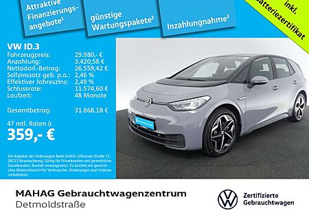 VW ID.3 Volkswagen Pro S Wärmepumpe CCS Navi LED Automatik