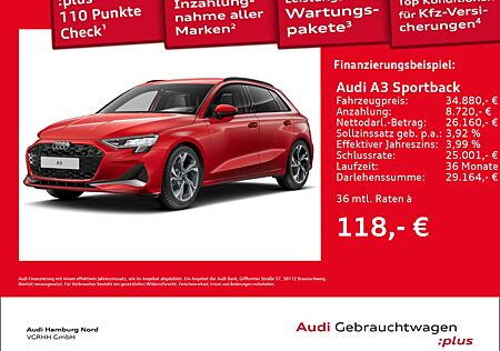 Audi A3 30 TFSI S line S tronic AHK ACC Nav