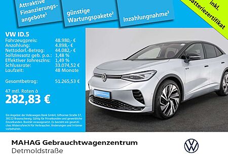 VW ID.5 Volkswagen GTX 250kW WärmePu NaviPro IQ.LIGHT Pano eKl
