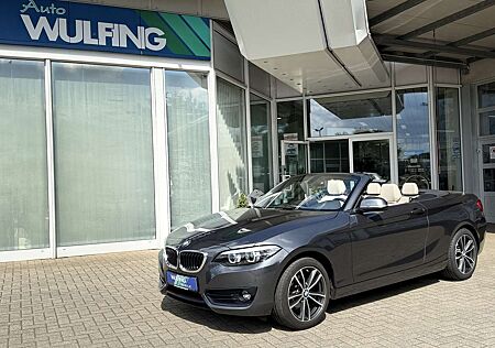 BMW 218 i Cabrio SportLine LED KAMERA Navi Leder AHK