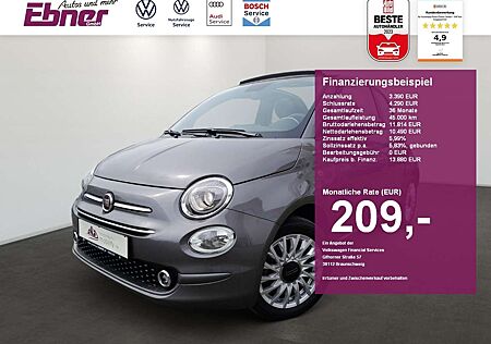 Fiat 500C LOUNGE HYBRID FALTDACH+GRA+PDC+NAVI-APP+ALU!