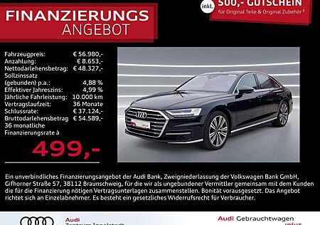 Audi A8 60 TFSI qu Laser Massage Leder B&O HuD 20"
