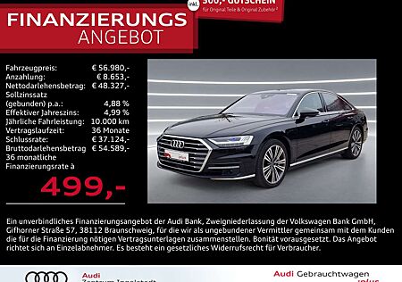Audi A8 60 TFSI qu Laser Massage Leder B&O HuD 20"