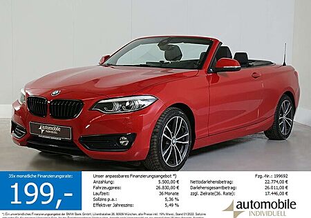 BMW 220 i Cabrio Aut. Sport Line Navi Kamera LED HiFi