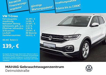 VW T-Cross Volkswagen 1.0 TSI STYLE Navi LED Kamera Alu17Chest