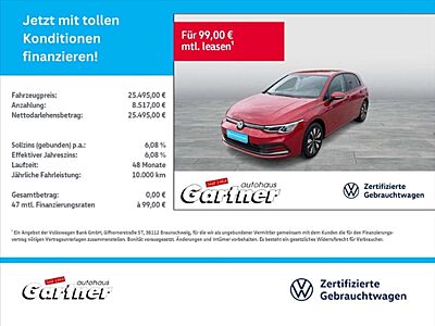 Volkswagen Golf VIII MOVE 1.0 TSI DSG STANDHZG.NAVI APP-CON LED D