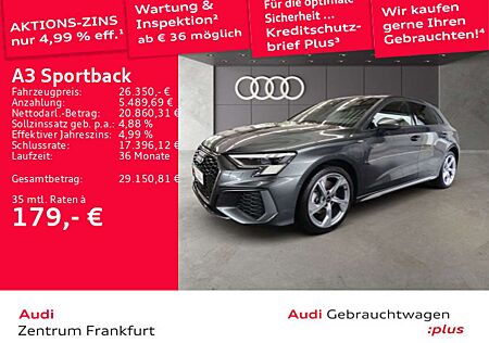 Audi A3 40 TFSI e S tronic S line MatrixLED
