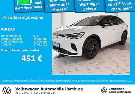 VW ID.5 Volkswagen GTX Allrad DSG Panoramadach AHK Rückfahrkam