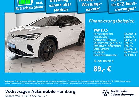 VW ID.5 Volkswagen GTX Allrad DSG Panoramadach AHK Rückfahrkam