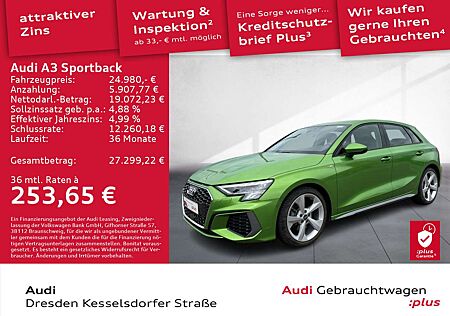 Audi A3 S line 35 TFSI S tronic Navi LED Si