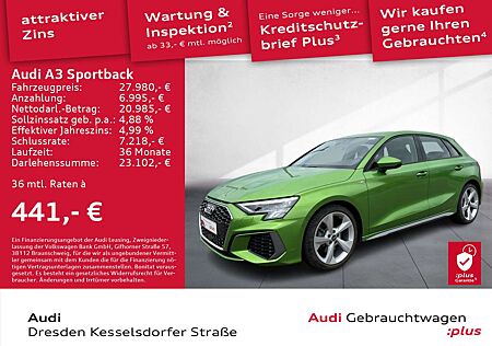 Audi A3 S line 35 TFSI S tronic Navi LED Si