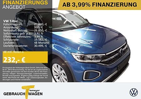 VW T-Roc Volkswagen 1.5 TSI DSG STYLE NAVI LED SITZH VIRTUAL
