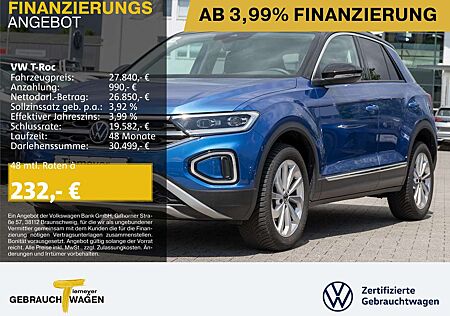 VW T-Roc Volkswagen 1.5 TSI DSG STYLE NAVI LED SITZH VIRTUAL