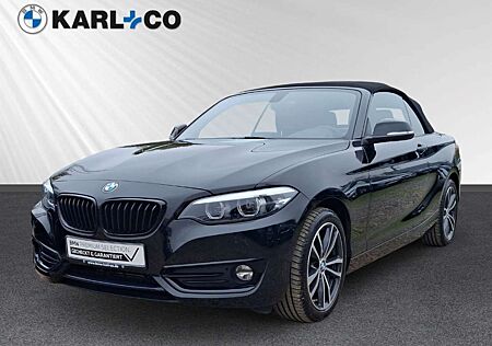 BMW 218 i Cabrio Sport Line LED PDC SHZ Klima BT