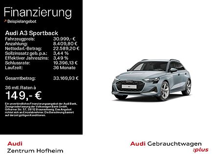 Audi A3 30 TFSI Advanced*Sonos*HUD*LED*Virt