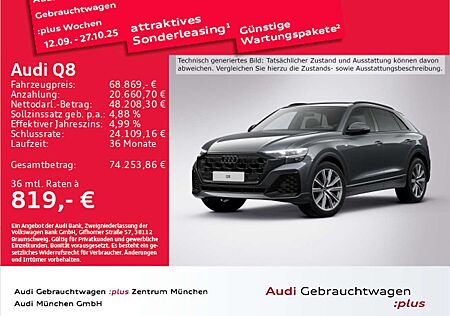 Audi Q8 55 TFSI qu. S line AHK/Matrix/HuD/Kameras