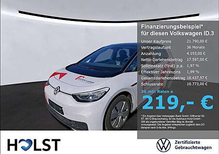 VW ID.3 Volkswagen Pro electric 107kW DiscoverPro LaneAssist CCS LED