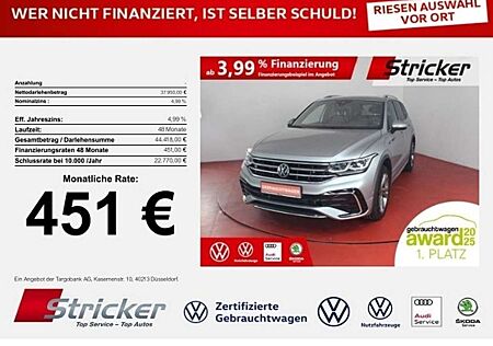 VW Tiguan Allspace Volkswagen R-Line 2.0TDI DSG 4M 451,-ohne Anzahlung AHK Pano