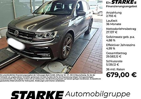 VW Tiguan Volkswagen 2.0 TDI DSG 4MOTION R-Line Highline