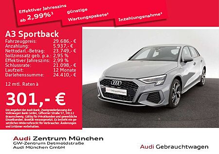 Audi A3 40 TFSI e S tronic 2x S line Virtua