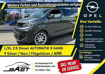 Opel Vivaro Life L/XL 2.0D AUTOMATIK AHK 9-SITZER Navi AppleCa