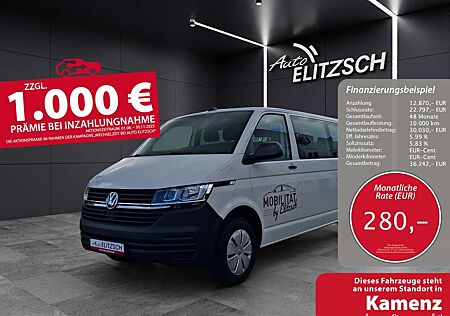 VW T6 Kombi Volkswagen T6.1 TDI 9 Sitzer LR Klima, PDC, AHK Vorb.