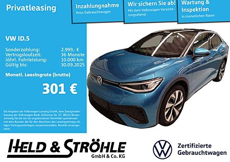 VW ID.5 Volkswagen Pro 20 ACC AHK HuD MATRIX WÄPU 5J.GAR.