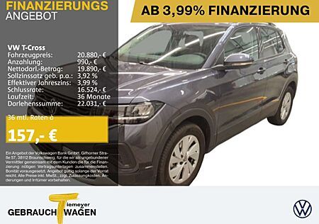 VW T-Cross Volkswagen 1.0 TSI LIFE NAVI LED SITZHZ VIRTUAL