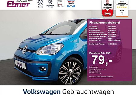 VW Up Volkswagen ! ACTIVE PLUS 1.0 65PS 4-TÜRER SITZHZG+AC-AUTOM+BLUE