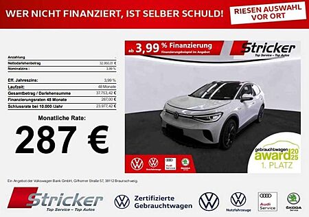 VW ID.4 Volkswagen Pro Performance 150/77 287,-ohne Anzahlung AHK Ap