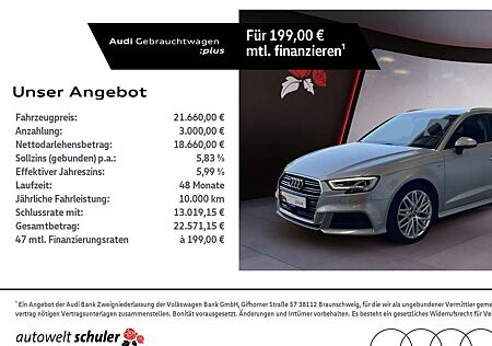 Audi A3 Sportback 1.5 TFSI S-line sport LED Navi ACC SHZ