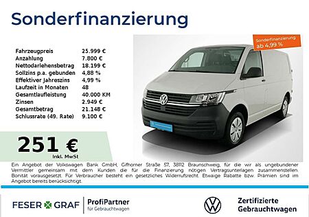 VW T6 Transporter Volkswagen T6.1 Transporter 6.1 Kasten 2.0 TDI Klimaanlage PDC Heckflügeltüren