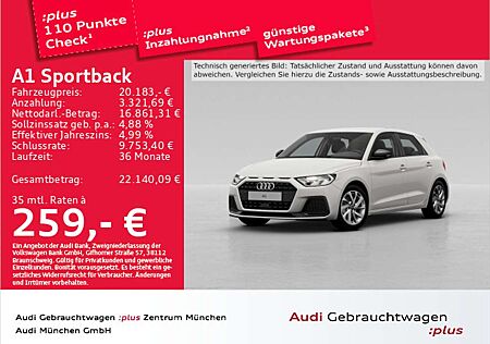 Audi A1 30 TFSI S tronic advanced Virtual/A