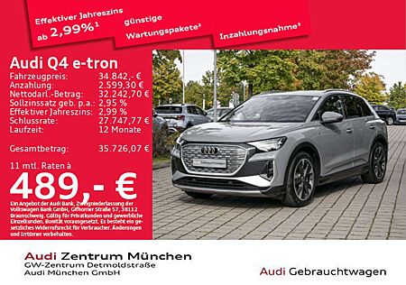 Audi Q4 e-tron 40 S line Pano/Matrix/Navi+