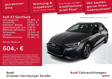 Audi A3 35 TFSI S line LED Navi AHZV SONOS