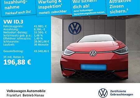 VW ID.3 Volkswagen GTX Performance Navi IQ.Light DAB+ FrontAss