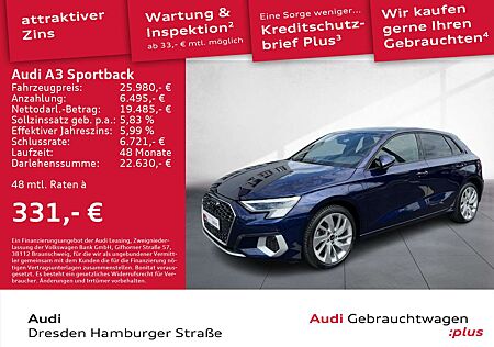 Audi A3 40 TFSI e Advanced Matrix Navi