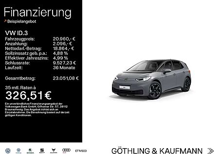 VW ID.3 Volkswagen Pro Performance Tech 150kW*NAVI*PANO*KAM*Wä