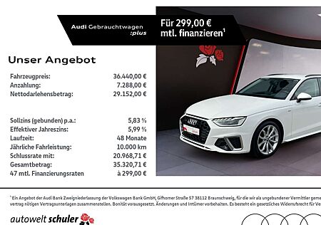 Audi A4 Avant 45 2.0 TFSI quattro S-line AHK Navi Matrix-