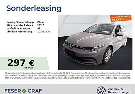 VW Golf Volkswagen 8 Active 1.0 eTSI DSG Navi LED SiHz LM DigiCockpit