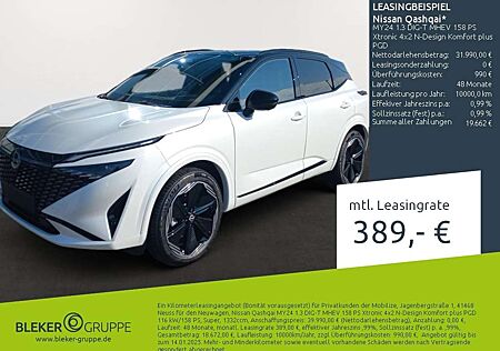 Nissan Qashqai MY24 1.3 DIG-T MHEV 158 PS Xtronic 4x2 N-Design Ko