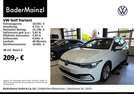 VW Golf Variant Volkswagen 1.5 TSI Navi Vitual LED PDC Kamera