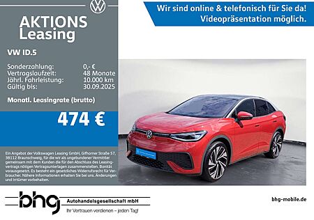 VW ID.5 Volkswagen Pro #PANO #AHK #HEAD-UP #LEDER #ACC #KEYLES