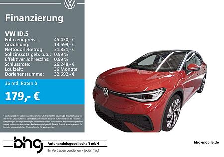 VW ID.5 Volkswagen Pro #PANO #AHK #HEAD-UP #LEDER #ACC #KEYLES