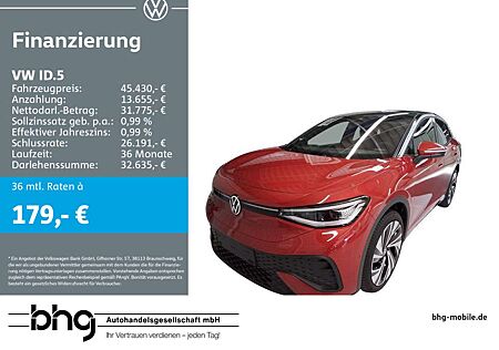 VW ID.5 Volkswagen Pro #PANO #AHK #HEAD-UP #LEDER #ACC #KEYLES