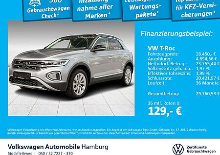 VW T-Roc Volkswagen 1.5 TSI Style DSG AHK Navi LED ACC Sitzhzg